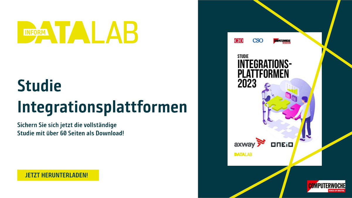 inform_datalab's tweet image. 📈Unternehmen, die den Trend zur #Datenkompetenz erkennen, sind auf dem besten Weg, ihre #Datenlandschaft nachhaltig im Griff zu behalten.
Jetzt Studie &quot;Integrationsplattformen 2023&quot; herunterladen und auf über 60 Seiten kostenlos mehr erfahren: hubs.la/Q01KfskW0
