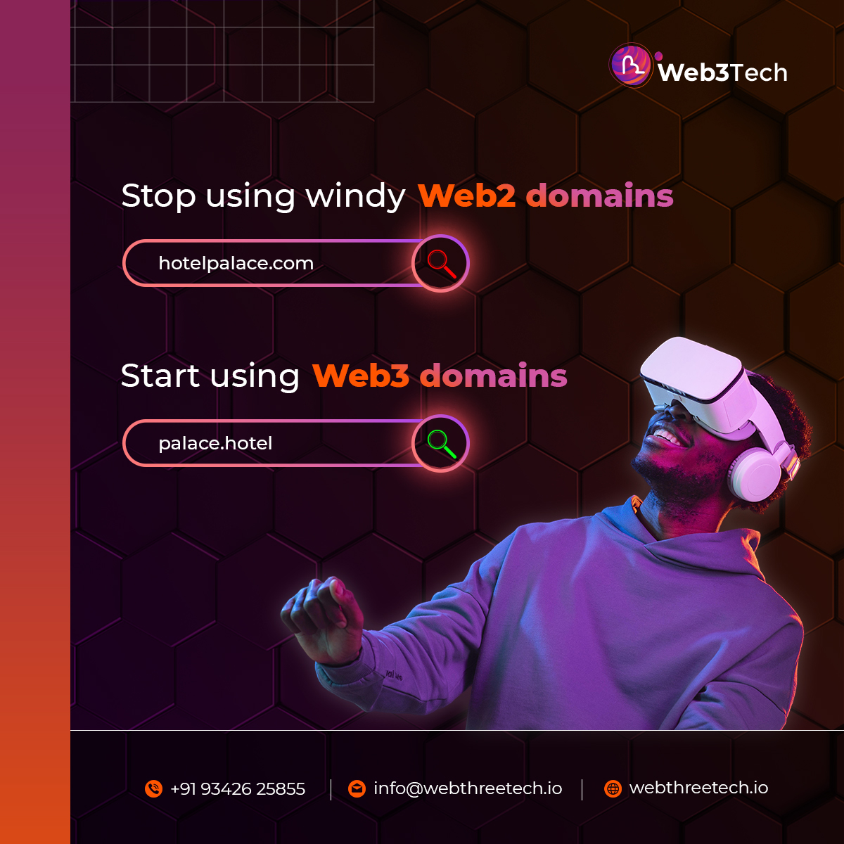 WebThreeTech's tweet photo. Whether you're a developer, entrepreneur, or simply a tech enthusiast, understanding the importance of web3 domains is key to staying ahead of the curve in today's digital landscape.

#nftcommunity #nftspace #nfts #marketingagency #seomarketing #marketing #marketingservices https://t.co/rHIWUA6QBn