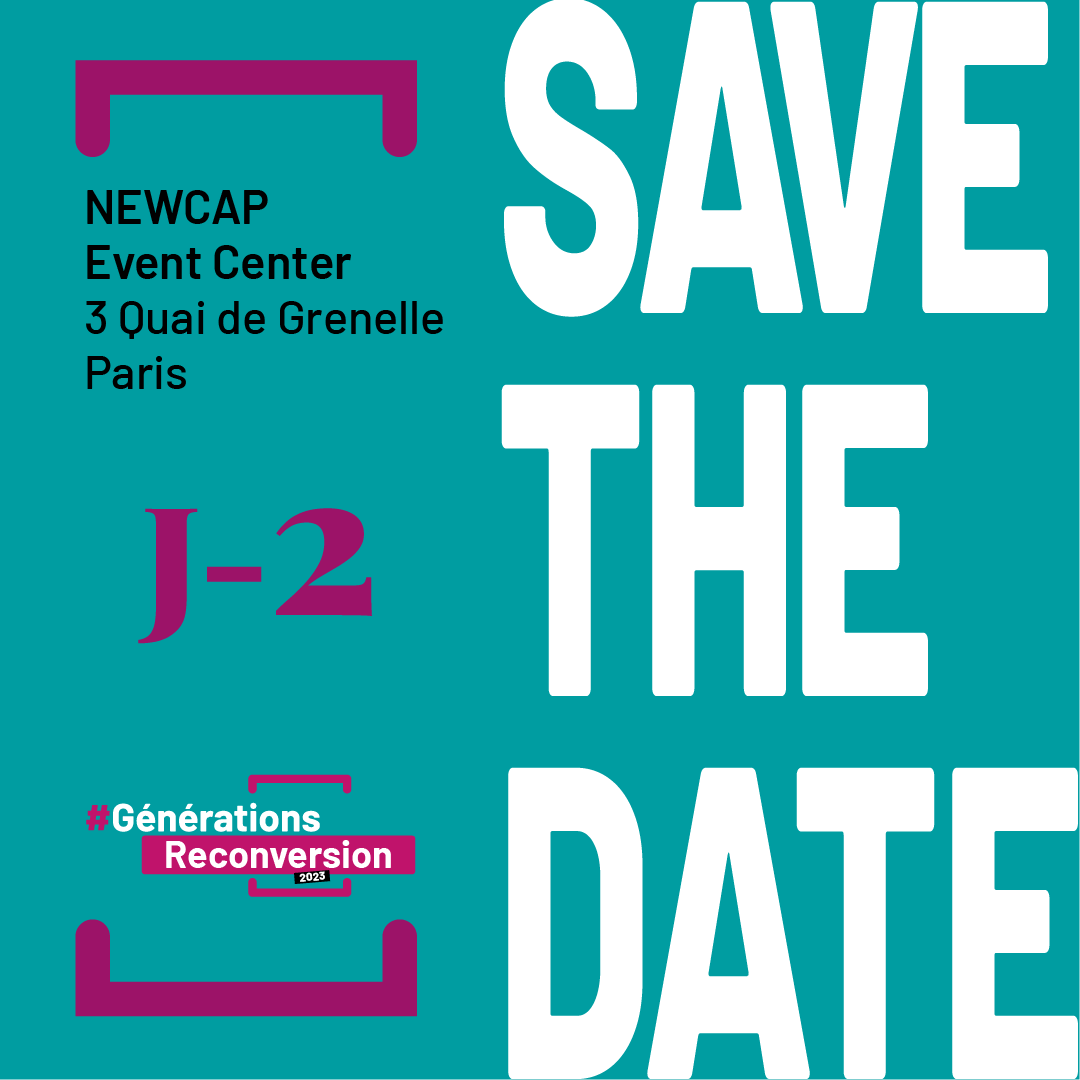 TPro_IDF's tweet image. J-2
Si tu veux faire partie du mouvement #GénérationsReconversion, alors viens nous voir le 14 et 15 avril au NEWCAP - Event Center à Paris !

#générationsreconversion #transitionspro #reconversionprofessionnelle #Information #financement #reconvertir #IDF #salariés #paris