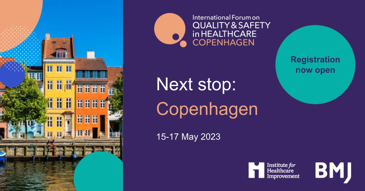 I’ll be at the International Forum on Quality and Safety in Healthcare conference in Copenhagen 2023 – will you? Join me #Quality2023: bit.ly/3Hv6XVP