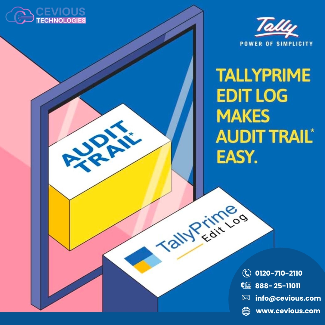 cevious's tweet photo. Manage your finances with ease! Keep track of all your transactions effortlessly with Tally Prime's edit log feature, ensuring accurate record-keeping.
.
.
#TallyPrime #stayupdatedwithcevious #FinancialManagement #EditLog #tallysolutions #EffortlessTracking #audittrail #cevious https://t.co/9WFeXGNW8k