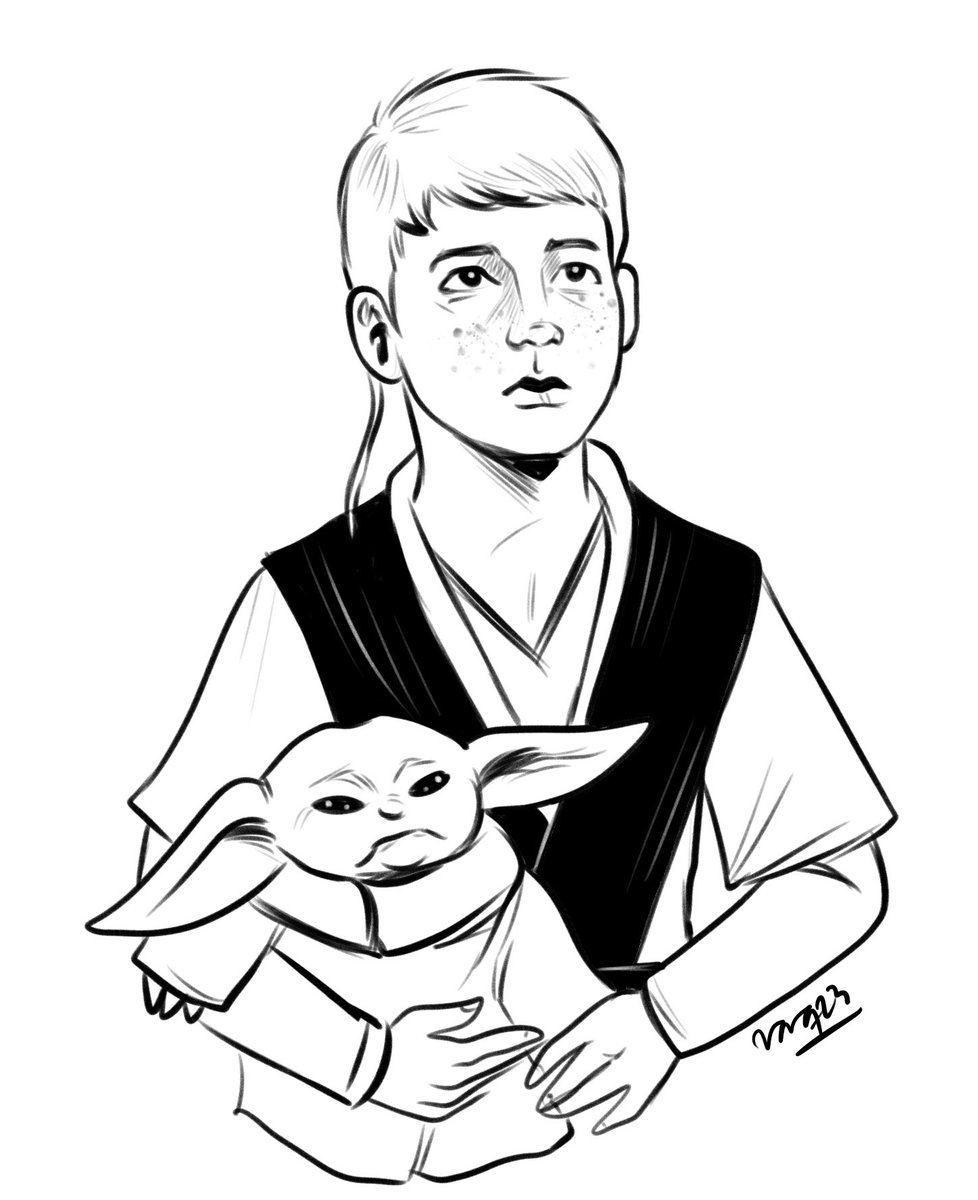 nekroticism's tweet image. En una galaxia (alternativa) muy, muy lejana...Ahsoka regaló a Cal su primer poncho ✨

#whatif #ponchos #JediFallenOrder #JediSurvivor #Ahsoka #CalKestis #Grogu