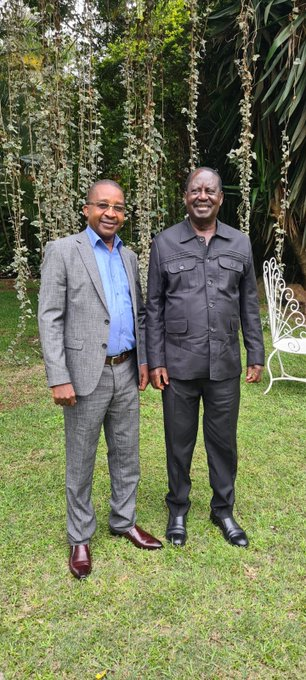 Mwangi Wa Iria, Usawa Party Leader, today had breakfast with President <a href="/RailaOdinga/">Raila Odinga</a> at his Karen residence to discuss issues of national importance among them national dialogue and proposed parliamentary bipartisan discussions.
