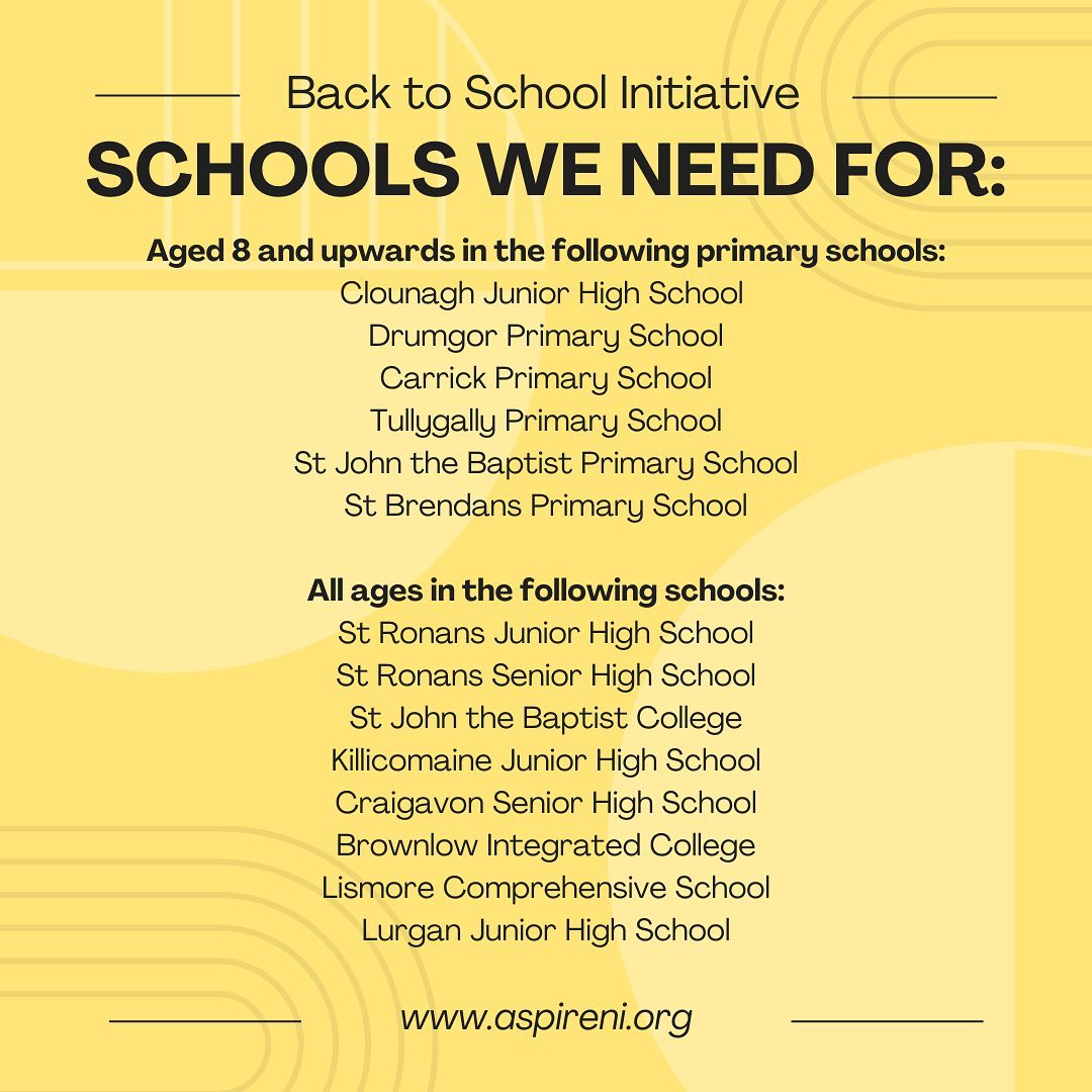 We had great success last year &amp; we are hoping to provide uniforms &amp; school equipment again this July.
If you would like to provide any good condition uniforms, stationary etc please get in touch &amp; arrange a time to drop it off with us.
*We are only taking for the schools listed*