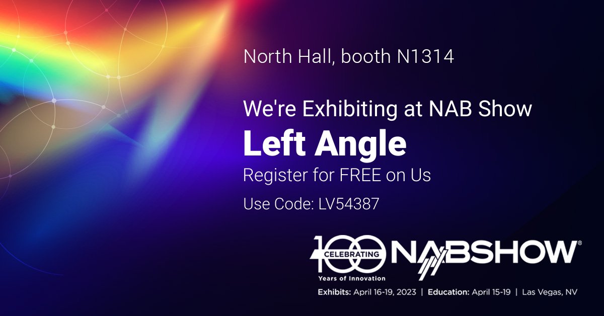 left_angle_EN's tweet photo. 😃We’re heading to @NABShow in Las Vegas this weekend! Stop by our booth from April 16-19 to see Autograph in action! See for yourself how easy it is to simplify and speed up your #motiondesign and #vfx #compositing workflow with Autograph ⚡️️
#leftangle #NAB #NAB2023 #NABShow https://t.co/8Q3eWbvvlN