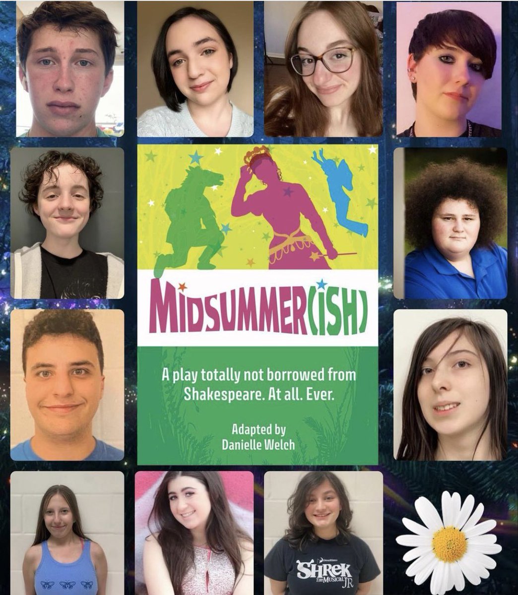 CSH_Music's tweet photo. The drama club presents “Midsummer(ish)” under the direction of seniors Annabelle Bryant and Lily Smyth. This is a modern English retelling of Shakespeare’s “A Midsummer Night’s Dream”. Come support these hardworking students on April 19th @ 7pm in the PAC! https://t.co/zFc80GTj9n