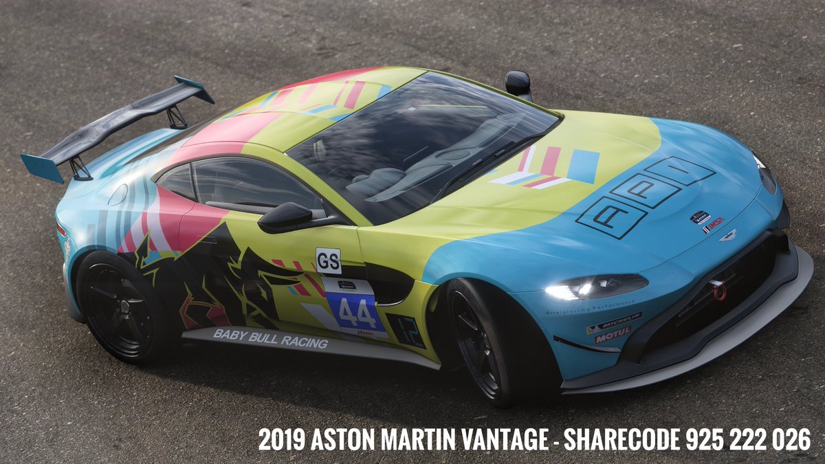 baino_73's tweet image. #acceleratingperformance No. 44 #babybullracing livery for the 2019 @astonmartin Vantage in @ForzaHorizon 5

#Xbox #XboxGamePass #XboxSeriesX #XboxSeriesS #Xboxone #ForzaPaintbooth #ForzaShare #IMSA #ForzaCreatorsGuild
