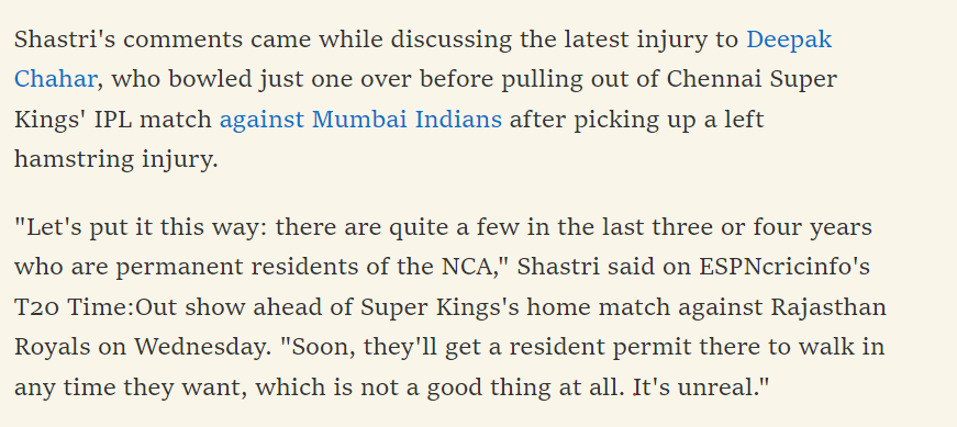 yellovflash's tweet photo. Shastri on Deepak Chahar https://t.co/8CTCBPPRzm
