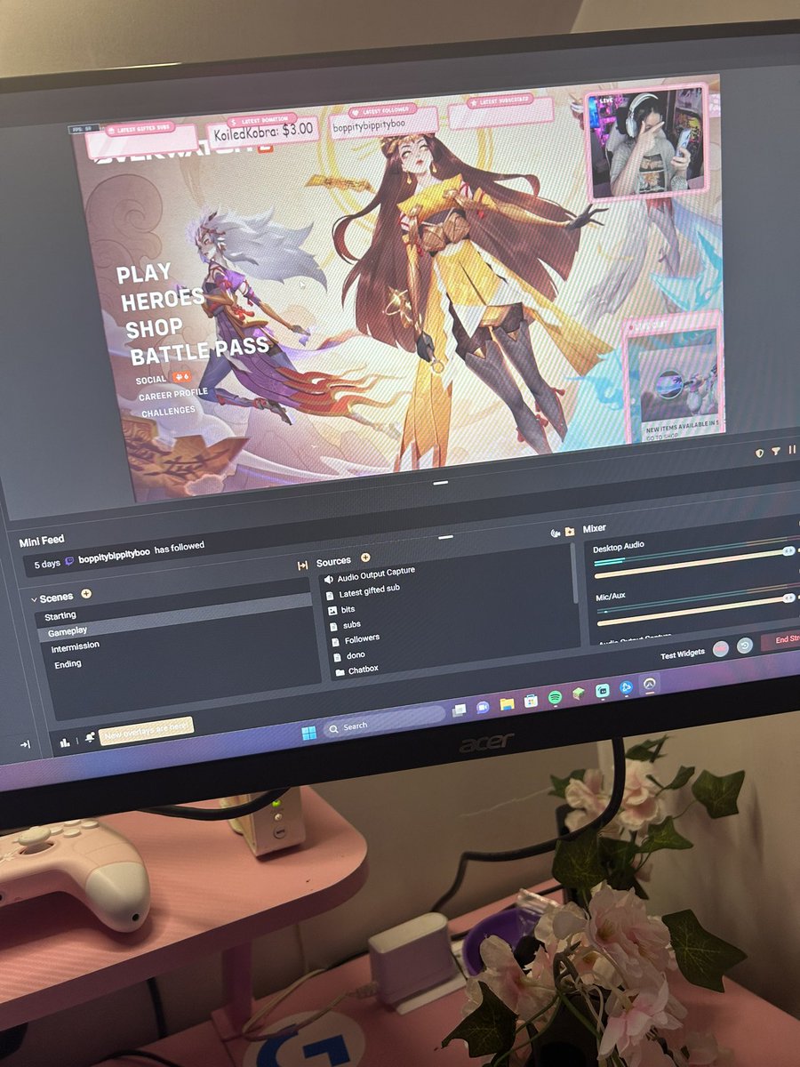 Dezzzy_Cakes's tweet photo. Hello everyone! I’m a small twitch streamer trying to gain some traction.  If you have the time drop a follow and join in on my streams! I stream the weekdays at 6pm EST. Twitch-Dezzzcakes

#overwatch #compOW #lifeweaver #gamergirl #pc #twitchsmallstreamer #twitch #tiktok #swag https://t.co/kNCab7pi8d