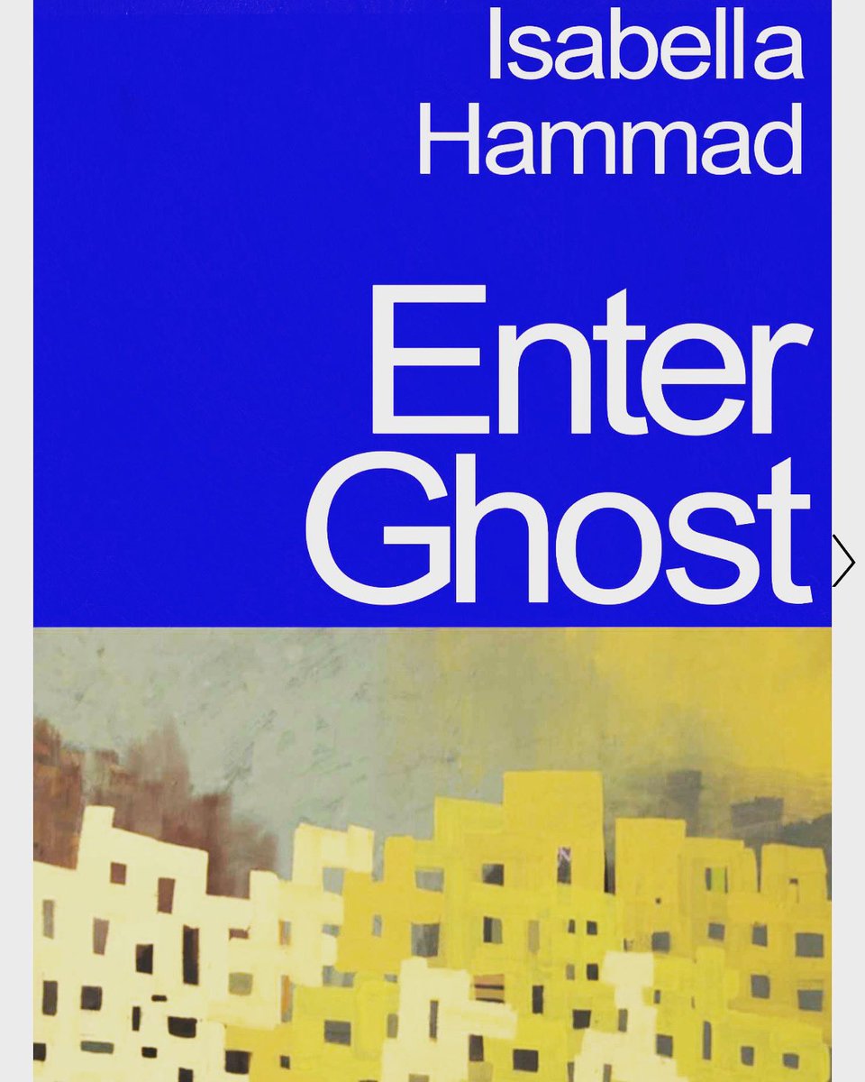 Take a bow, #IsabellaHammad - a tremendous second novel. I paused on almost every page. Readers of #PalestinianLiterature, get stuck in! The play’s the thing. #EnterGhost