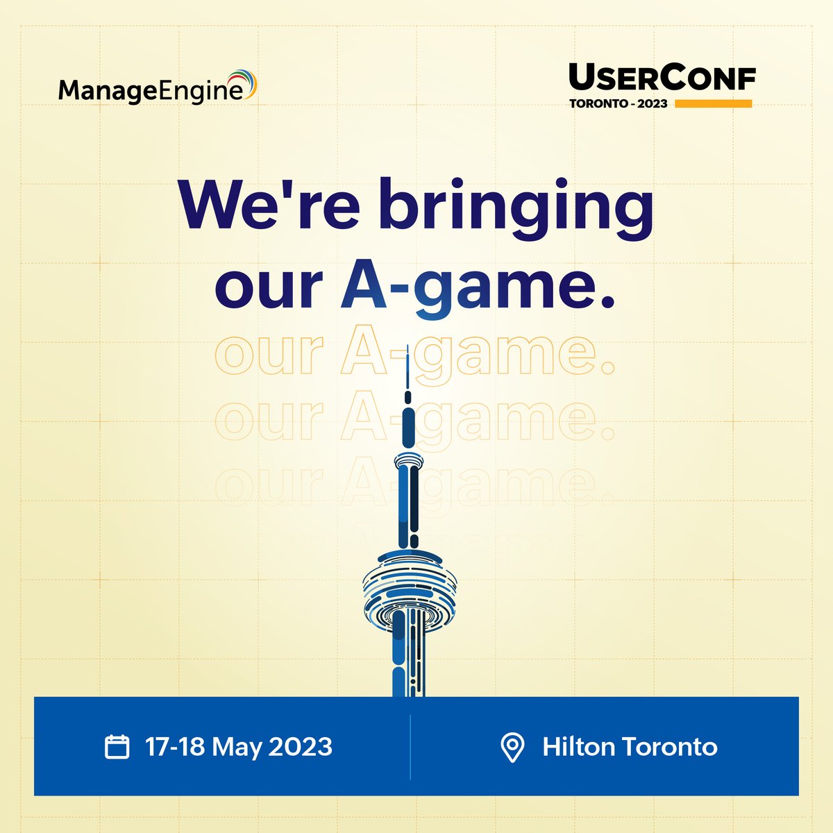 manageengine's tweet photo. Our Toronto #UserConf is carefully curated for you to get the best out of ManageEngine solutions. Discover what's new, tips and tricks, and more from our roster of product experts. Register here for 🔗 Conference Regular passes: https://t.co/Laq79opEbj https://t.co/eIxwN2lIIW