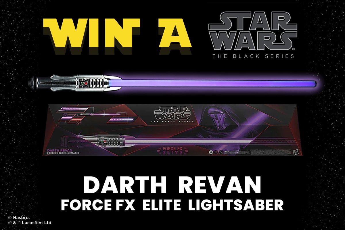 ZingPopCulture's tweet photo. To celebrate the release of the brand-new #StarWars: The Black Series Darth Revan Force FX Elite Lightsaber, we’re giving you the chance to #WIN your very own! ☄️

To enter, like and RT this post and be sure to follow our page! GOOD LUCK!

Giveaway T&amp;C’s: https://t.co/tnZjjz3VRx https://t.co/mdxDG9PGyD