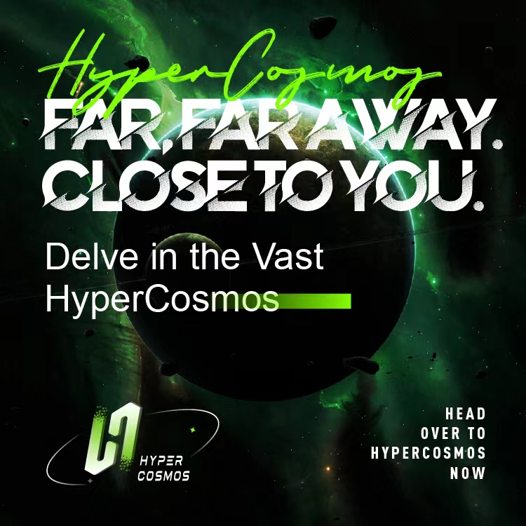 The HyperCosmos is closer than you think! Join us on a journey to the stars and discover the mysteries of the universe. 🌌 

Explore more: 🪐 hypercosmos.net 

#HyperCosmos #metaverse #blockchain #crypto #nft #defi #dao #Bitcoin  #eth
