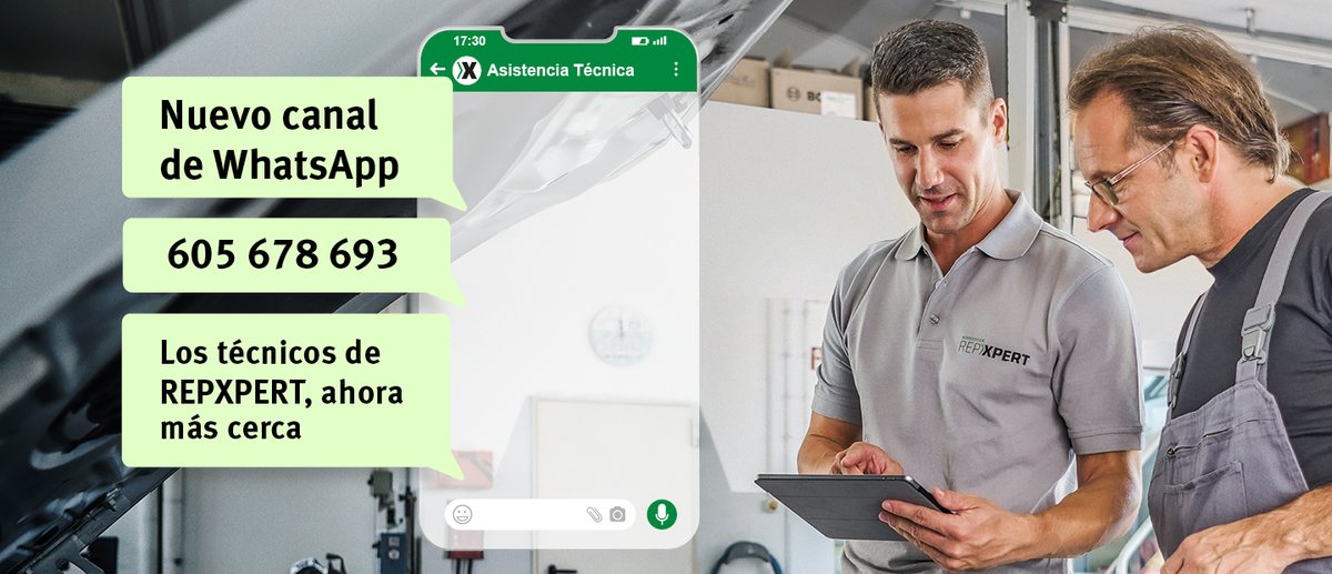 ancera_social's tweet image. ✔Los técnicos de #REPXPERT, ahora más cerca.
📲Envía mensajes, ficheros o archivos directamente y resuelve tus dudas cómodamente desde tu smartphone a través del nuevo canal de WhatsApp 605 678 693.

@ancera_social @SchaefflerGroup
  
repxpert.es/es?utm_source=…