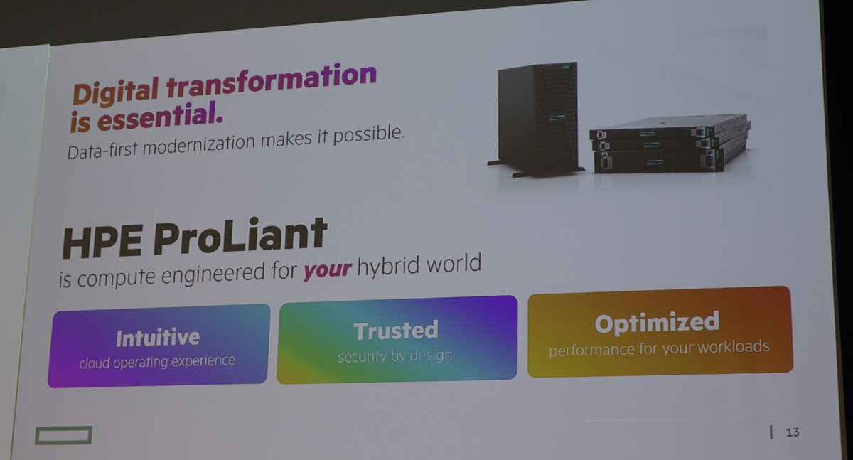 franzrusso's tweet image. Importante, come ci ricorda @rigoldip, è che nel gestire l&apos;aumento dei dati bisogna essere efficienti e farlo nella maniera più &quot;semplice ed intuitiva&quot;

#HPE #tech