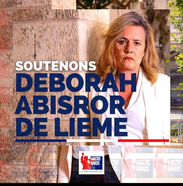 IicheIIarem's tweet image. Pour les législatives partielles dans la 8eme circonscription des FDE, #MacronardsFM décide d’apporter son soutien à la seule candidate de la majorité présidentielle républicaine @DeborahLieme ! 

Votez et surtout faites voter pour la candidate Déborah Abisror De Lieme !