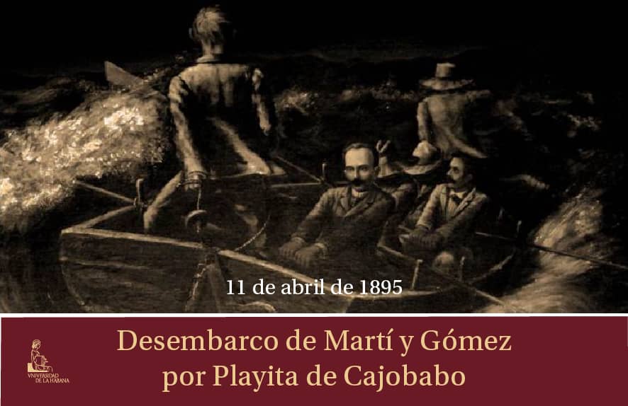 Recordamos siempre el desembarco del Apóstol junto al Generalísimo por Playitas de Cajobabo, en el inicio de aquella necesaria guerra por la independencia de #Cuba.  #TenemosMemoria <a href="/MTSS_CUBA/">MTSS CUBA</a>
