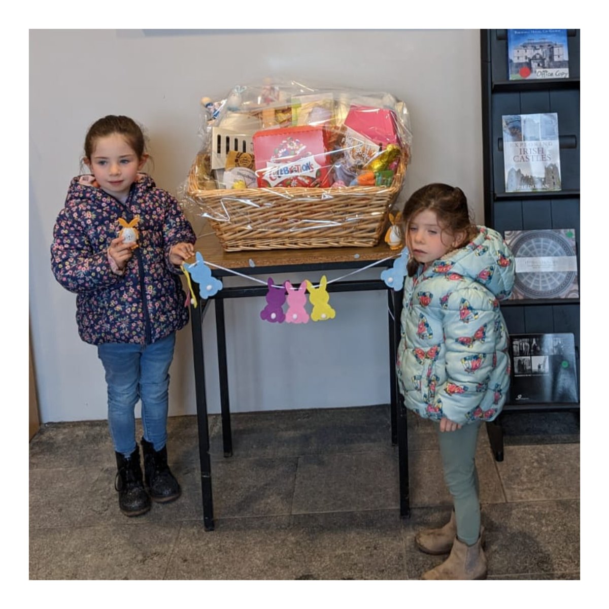 Congratulations  to Sophia and Eliza on winning the 'Biodiversity Easter Egg Hunt' at Portumna Castle &amp; Gardens. They are delighted with their prize, a hamper with Easter &amp; Biodiversity goodies and gifts from our shop.

<a href="/HeritageIreOPW/">Heritage Ireland</a> 
<a href="/opwireland/">Office of Public Works</a>