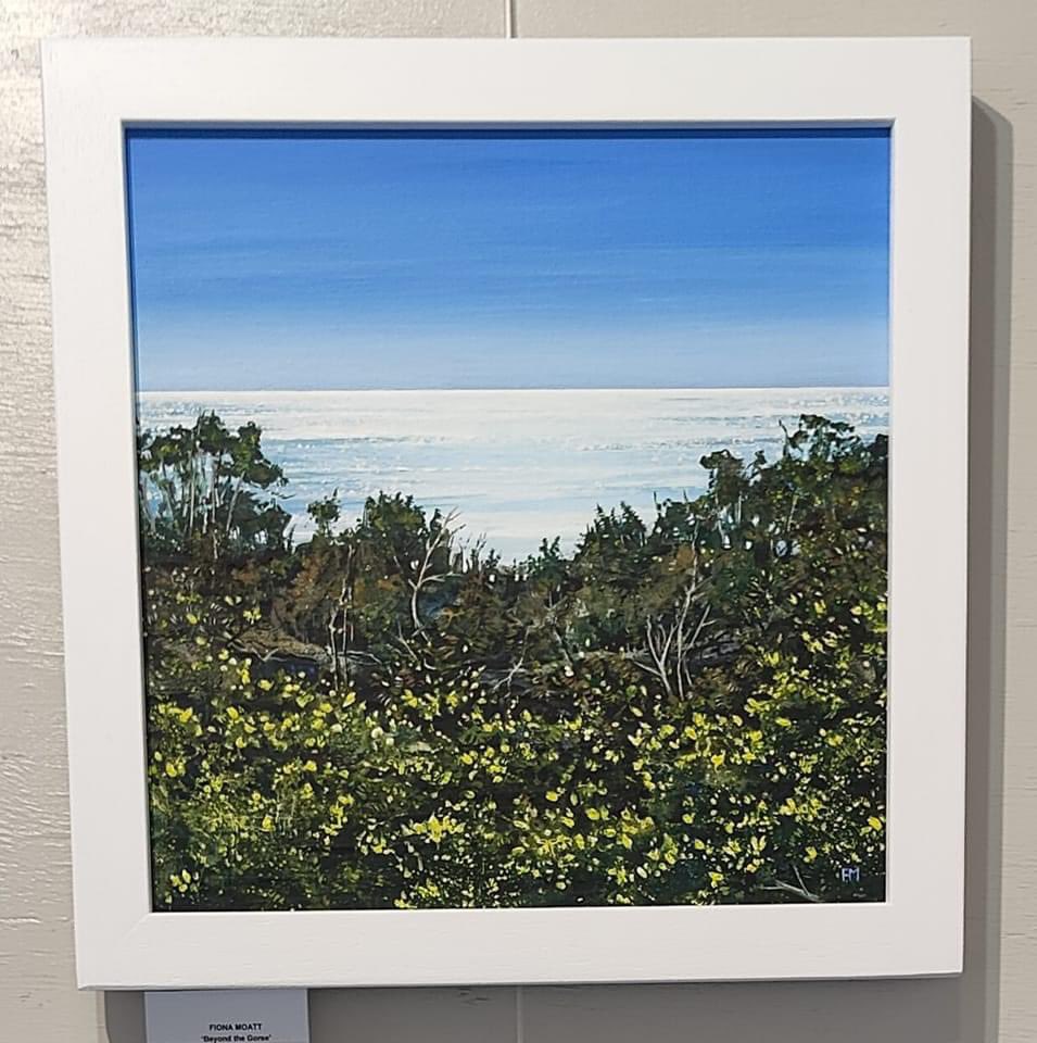 'Beyond the Gorse' by
Fiona Moatt. (IOW)
at Wells Gallery... #NationalAcrylicpaintersAssociation @UKARTS @napa_uk exhibition @wellsmuseum