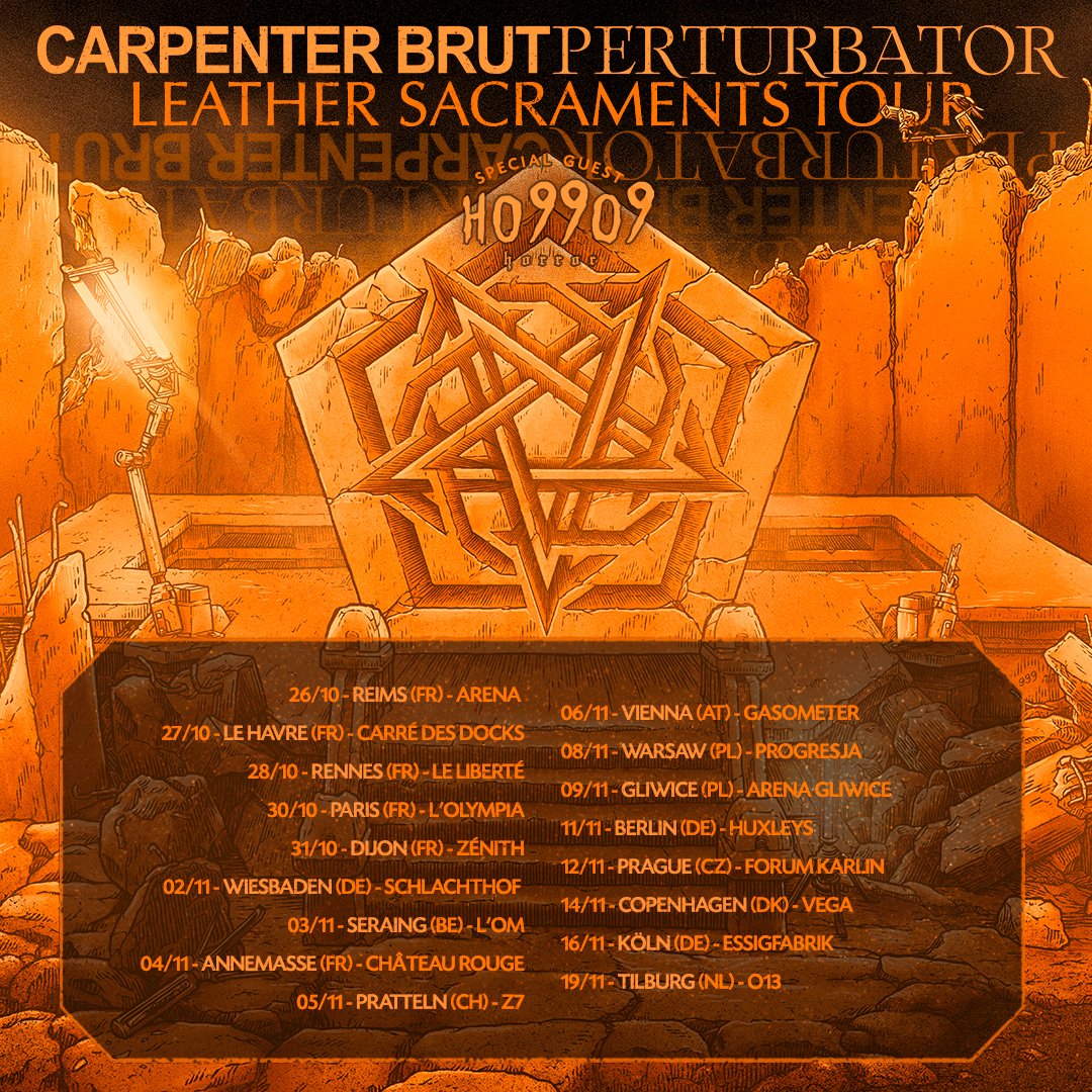Perturbator and Carpenter Brut tour in the autumn.