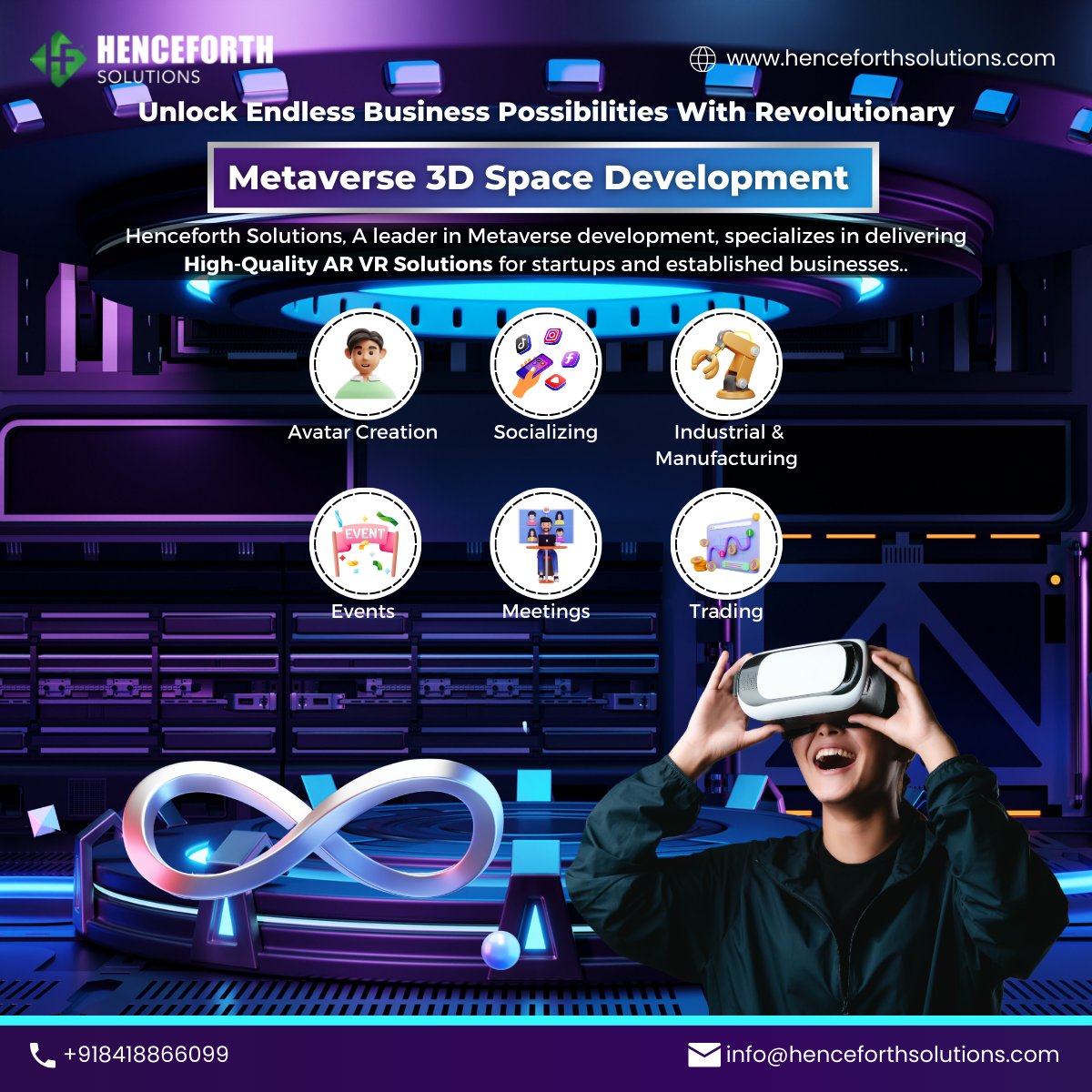 appHenceforth's tweet photo. 🥽With over 100+ developers and product managers, we are completely prepared to handle Metaverse development projects. Contact us right away to discuss your needs.
Reach out to us:
🌐https://t.co/S889gaTMFa
#metaverse #ethereum #meta #virtualreality #HenceforthSolutions https://t.co/CkmiPn5CQT