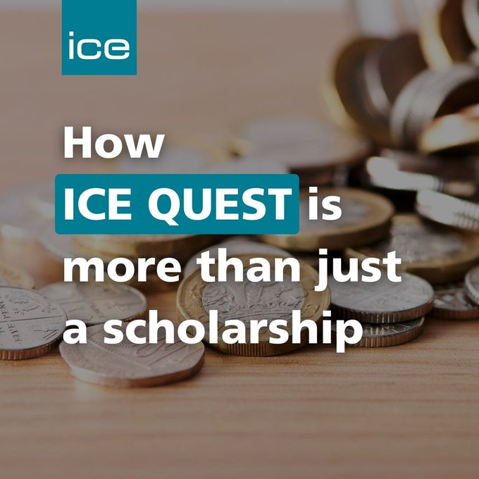 Are you starting a #civilengineering degree in Autumn 2023? 

Apply for an ICE QUEST undergraduate scholarship today and get benefits of up to £8,000 to boost your #careerdevelopment.

Apply today – deadline Friday 14 April, 2023 🚨

bit.ly/42DEmGx.