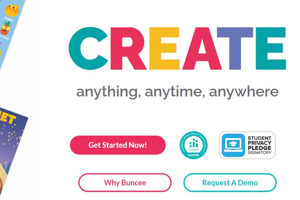 أداة واحدة لمساعدة الطلاب والمدرسين والإداريين على
تحقيق أهداف التعلم للقرن الحادي والعشرين عبر الصفوف
والعمر ومستويات التعلم.
عروض التقديمية - اوراق العمل - قصص رقمية وغيرها 

كل هذا من خلال الموقع 
app.edu.buncee.com/home