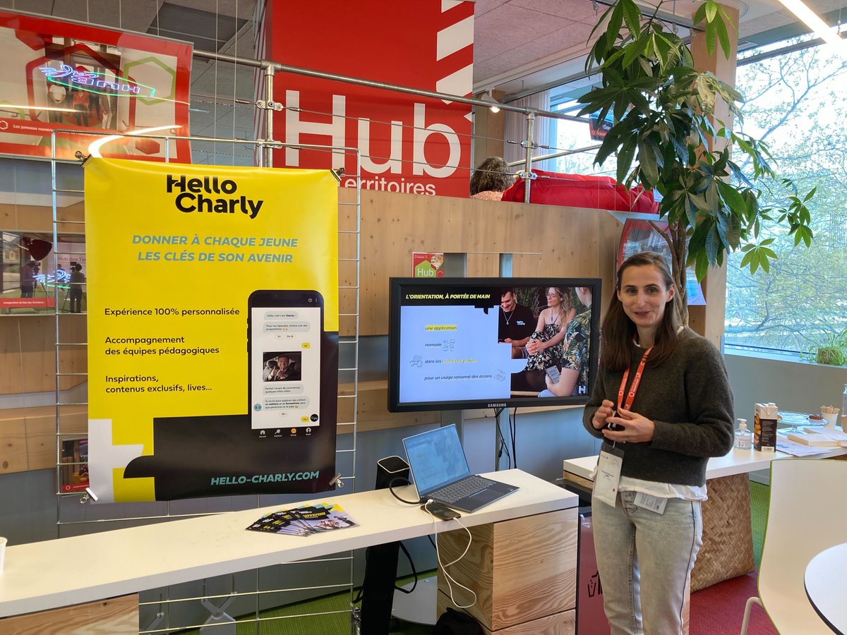 hellocharly_'s tweet photo. En direct de la journée de réflexion @BanqueDesTerr autour de l'#orientation des #jeunes vers les études supérieures au sein des territoires. Nous sommes ravis de présenter notre solution numérique aux différents acteurs territoriaux et aux lauréats universités⭐ https://t.co/Xrkdq1FQdy