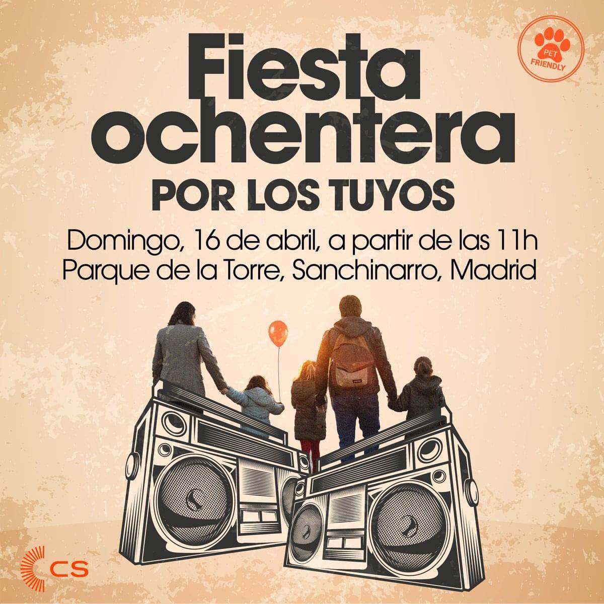 Nuestra prioridad 👉 las familias. Todas.
Queremos compartir contigo y los tuyos un momento ameno y distendido.

🗓 Domingo, 16 de abril
🕛 11h
📌 Parque de la Torre, Sanchinarro, Madrid
🐶 Y es un evento pet friendly 
¿Te apuntas?
Confirma tu asistencia: cutt.ly/G7t8SMx