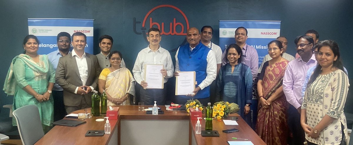 Telangana AI Mission (@aitelangana) on Twitter photo ✨142 T-AIM #startups will now access NSM AI computing infra. This is aligned with the objectives laid down in Telangana's #AI Framework!
🙏 to everyone involved in these historic MoUs w/
<a href="/cdacindia/">C-DAC India</a> & <a href="/IITHyderabad/">IIT Hyderabad</a>!
<a href="/KTRBRS/">KTR</a> <a href="/jayesh_ranjan/">Jayesh Ranjan</a> <a href="/debjani_ghosh_/">debjani ghosh</a> <a href="/abhish18/">abhishek singh</a>
#Telangana ✨142 T-AIM #startups will now access NSM AI computing infra. This is aligned with the objectives laid down in Telangana's #AI Framework!
🙏 to everyone involved in these historic MoUs w/
<a href="/cdacindia/">C-DAC India</a> & <a href="/IITHyderabad/">IIT Hyderabad</a>!
<a href="/KTRBRS/">KTR</a> <a href="/jayesh_ranjan/">Jayesh Ranjan</a> <a href="/debjani_ghosh_/">debjani ghosh</a> <a href="/abhish18/">abhishek singh</a>
#Telangana