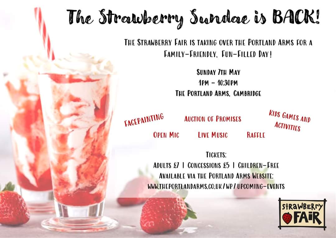 It's back!! #StrawberrySundae #DaysOutInCambridge #StrawberryFairCambridge