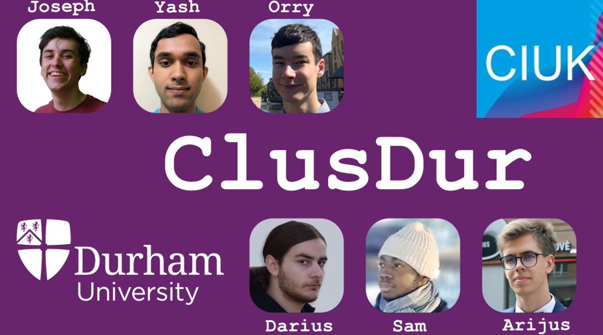 #CIUK2022 Cluster Challenge Champions - Team <a href="/ClusDur/">ClusDur</a> from <a href="/durham_uni/">Durham University</a> - are into the last few weeks of the @ISChpc Cluster Challenge Competition representing #TeamCIUK. The competition finishes on 1 May... where will they finish??? #ISC23_SCC