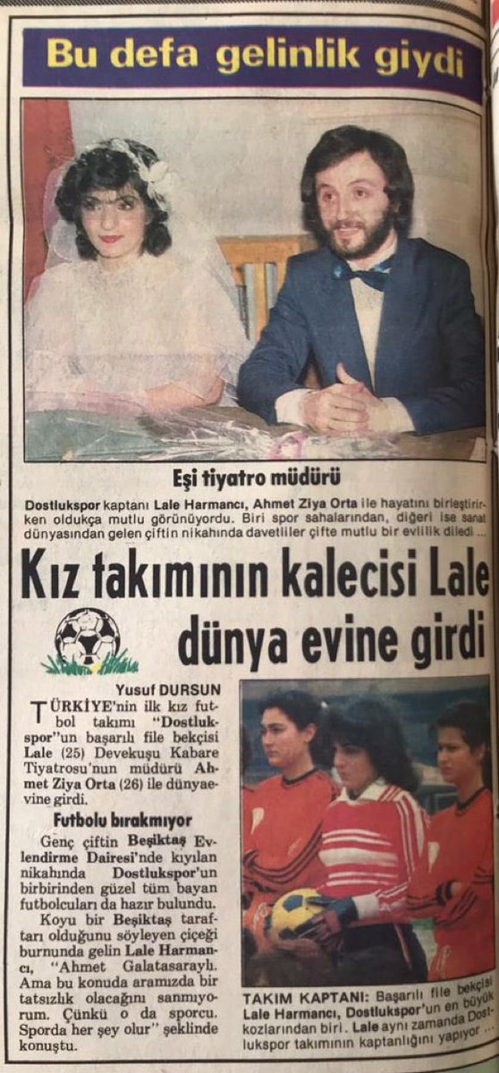 Lale Orta, Beşiktaşlıymış...
Eşi Ahmet Ziya Orta Galatasaraylıymış...

2 aydır Lale Orta, Fenerbahçeli diye algı yapanlar özür mü dileyecek yoksa yaptığımız algılar hedefine ulaştı diye susacak mı? Kesinlikle susacaklar. Çünkü amaçları adalet değil kollanmaktı.   Başardılar.