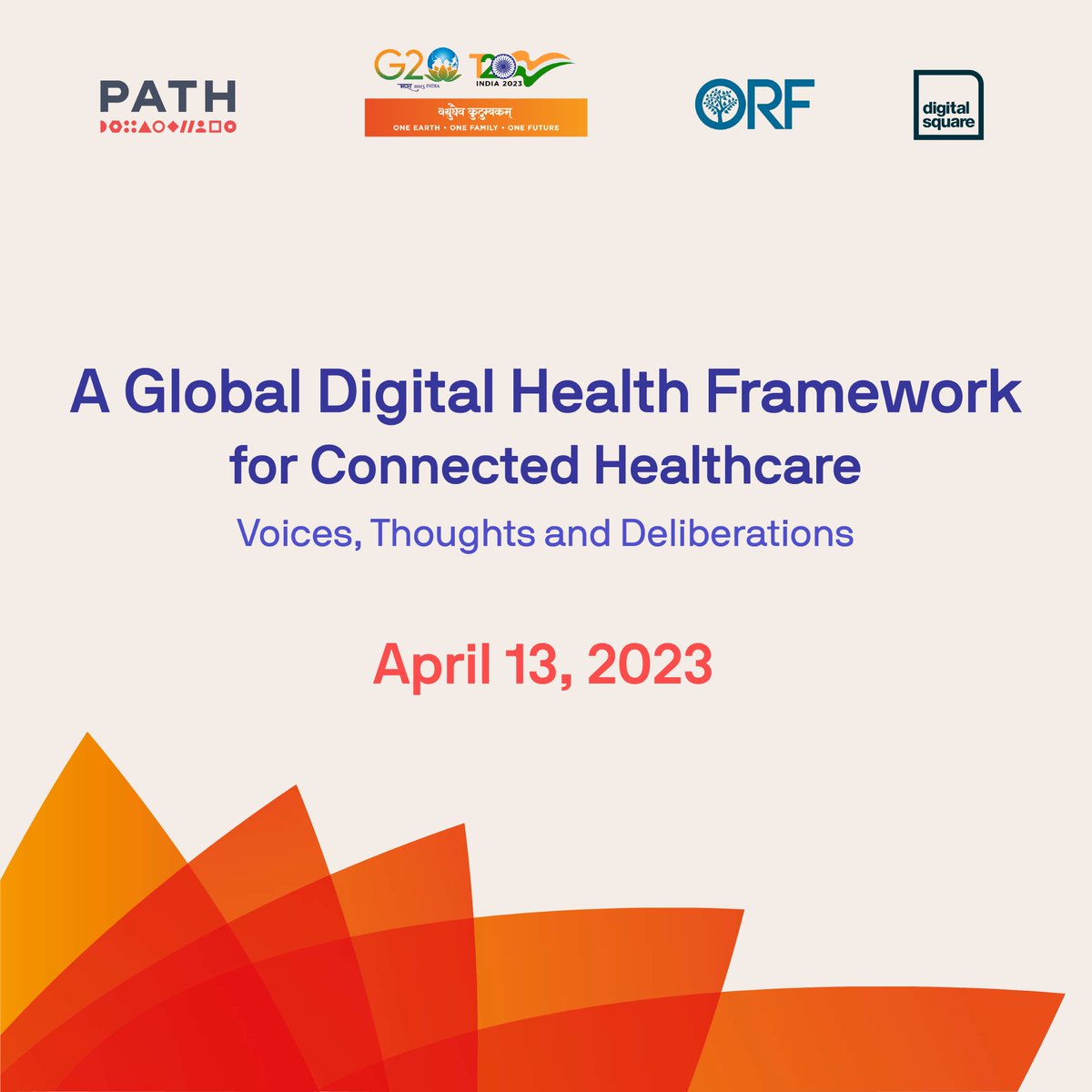 neerajSAlpha's tweet photo. As part of the @T20org engagements (&amp; curtain-raiser for the upcoming @g20org Health Working Group meet!), @PATHtweets &amp; @orfonline are hosting a discussion to develop 'A Global Digital Health Framework for Connected Healthcare' on 🗓️Apr 13. 

Know more 🔗https://t.co/7JxGkJ0jkG https://t.co/5huj9vhFr9