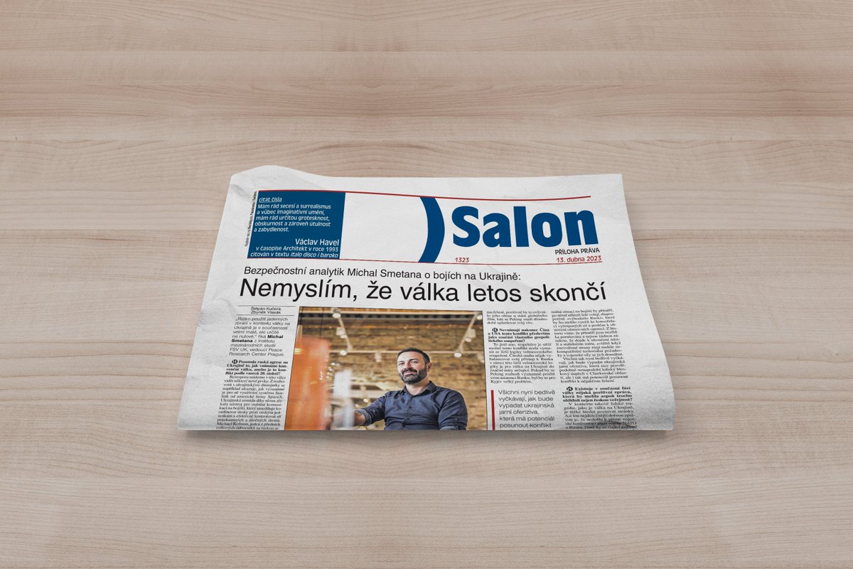 Ve čtvrtek v Salonu:
• <a href="/MichalSmetana3/">Michal Smetana</a>: Proč ani letos nelze očekávat konec války na Ukrajině?
• <a href="/EvaKlicova/">Eva🔑Klíčová</a> o knize Chrámy peněz o porevoluční architektuře bank
• Irena Šťastná: Jak psychicky nevyhořet při opečovávání krajiny?
• <a href="/Dobraadresa/">Štefan Švec</a> o zápiscích norimberského kata