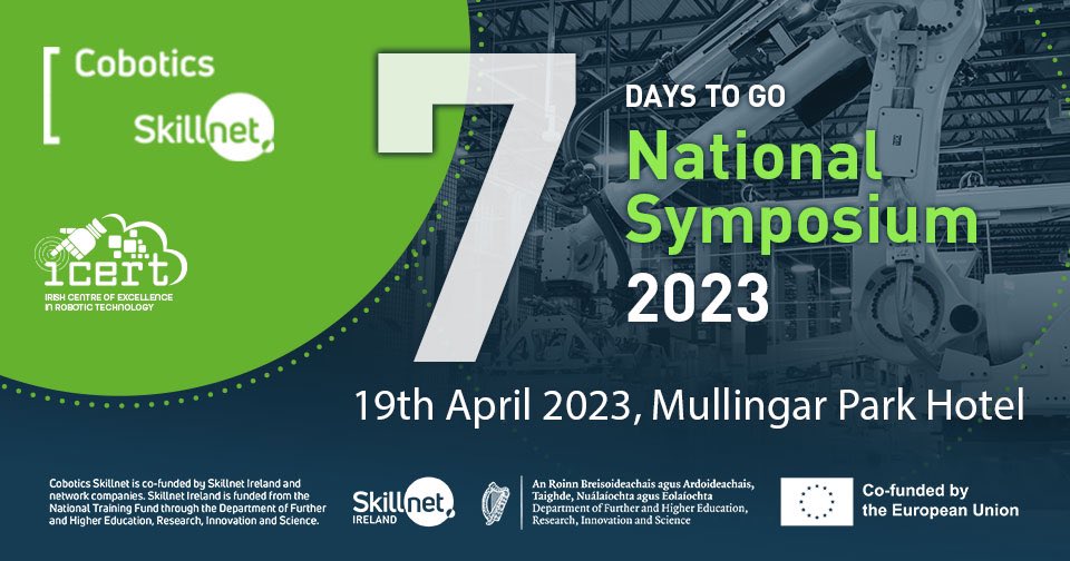 7 Days to go to;
✅Hear from the experts in Automation, Robotics and Digital Manufacturing
✅Attend a Best Practice Site Visit on the day
✅Observe the latest equipment demonstrations on display 
For more details and how to reserve your place visit icert.ie/event/national…