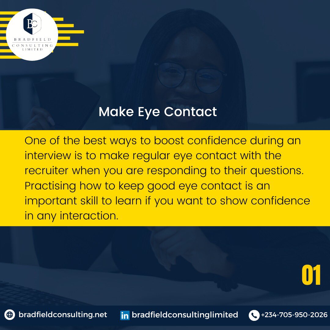 B_FConsulting's tweet photo. Recruiters do not only use your technical skills as criteria but your soft skills and poise do matter a lot when you get on the sit with them during an interview. 

Learn to take fear off your mind and appear more confident before an interview. https://t.co/ksUzu1NbCh