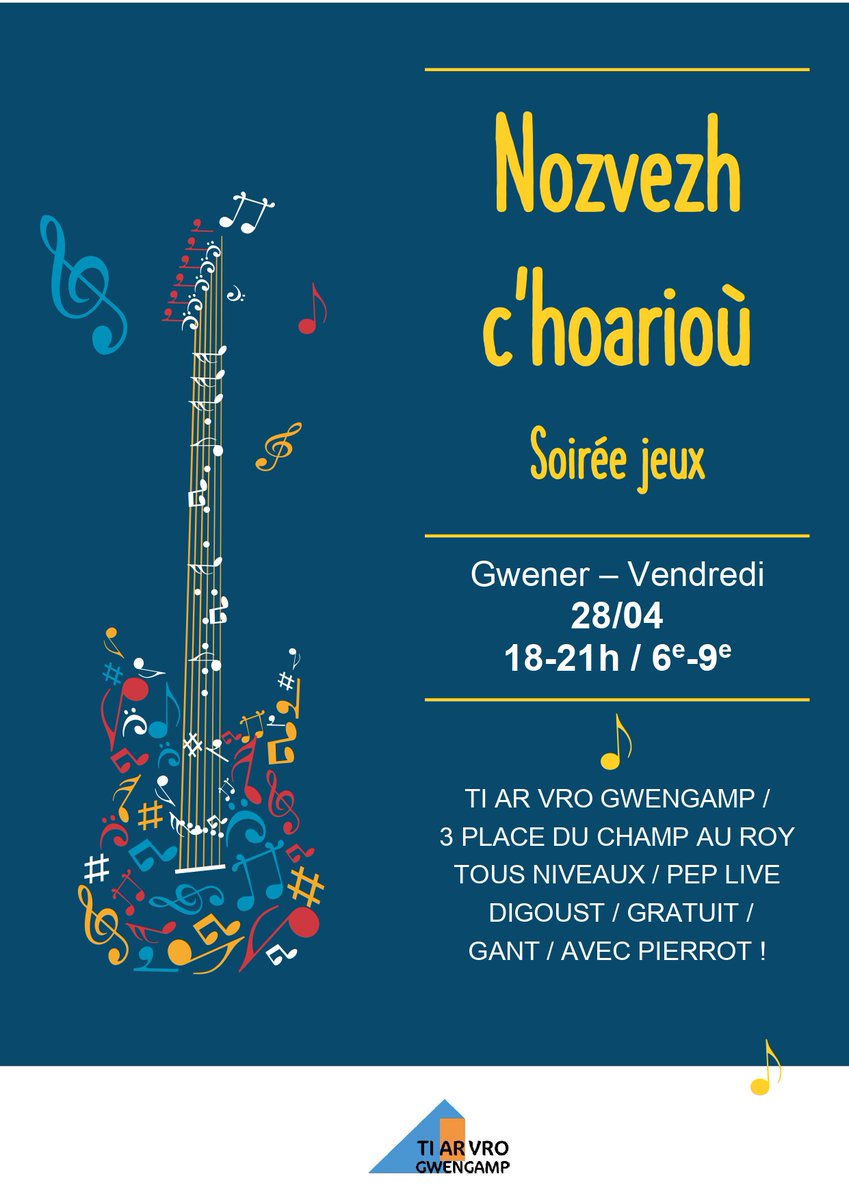 Soirée jeux en breton à #Guingamp ! Deuit da c'hoari ! #bzhg #bzh #Gwengamp