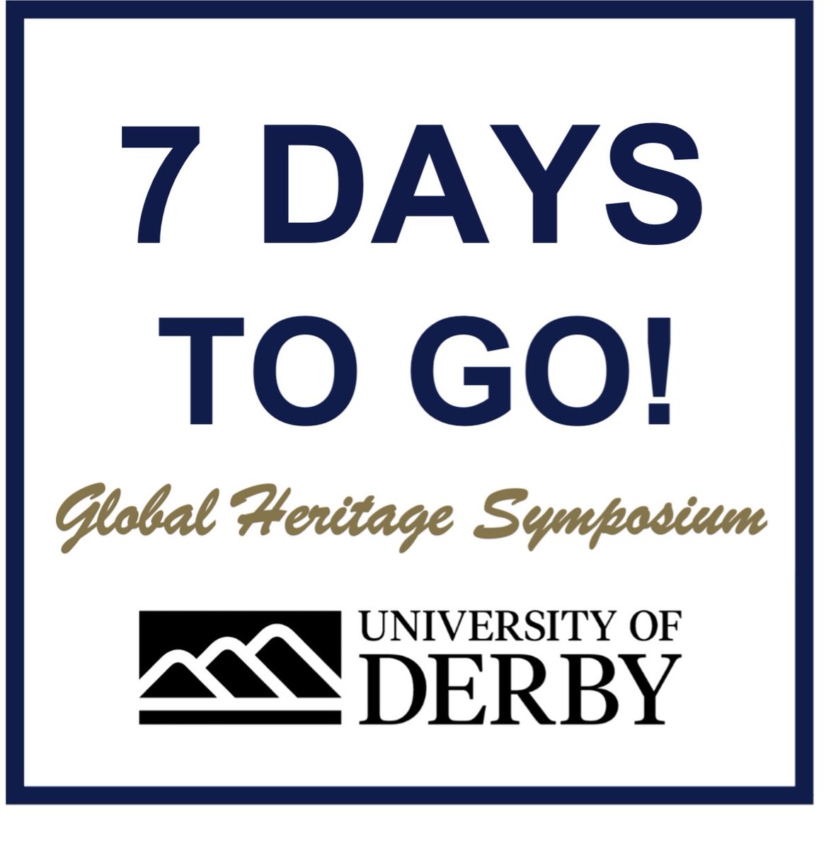 1 week to go! Remember anyone who wants a ticket can find the link here! We are also on Facebook and Twitter if you know anyone who uses those platforms and is interested! 📱💻🔥 #ghs23 #uod #publichistoryandheritage
