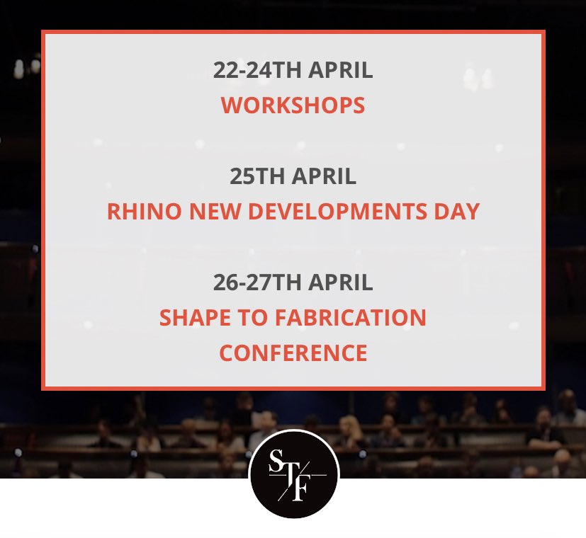 👋 Heads up! 
👉 We are running very low on Conference tickets! 
🔥 Workshops are selling out!
🕰️ Do not hang around if you are wanting to join us in 2-weeks time! 
🔗 shapetofabrication.com