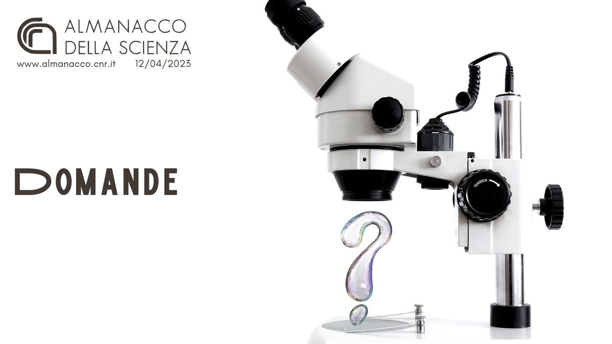 CNRsocial_'s tweet image. #AlmanaccoDellaScienza? Ma che domande…
Per rispondere ad alcuni dei tanti quesiti che coinvolgono in qualche modo la #scienza, abbiamo dedicato il nostro magazine, on line su  almanacco.cnr.it, alle #domande a cui cerchiamo di rispondere con l'aiuto dei #ricercatoriCNR