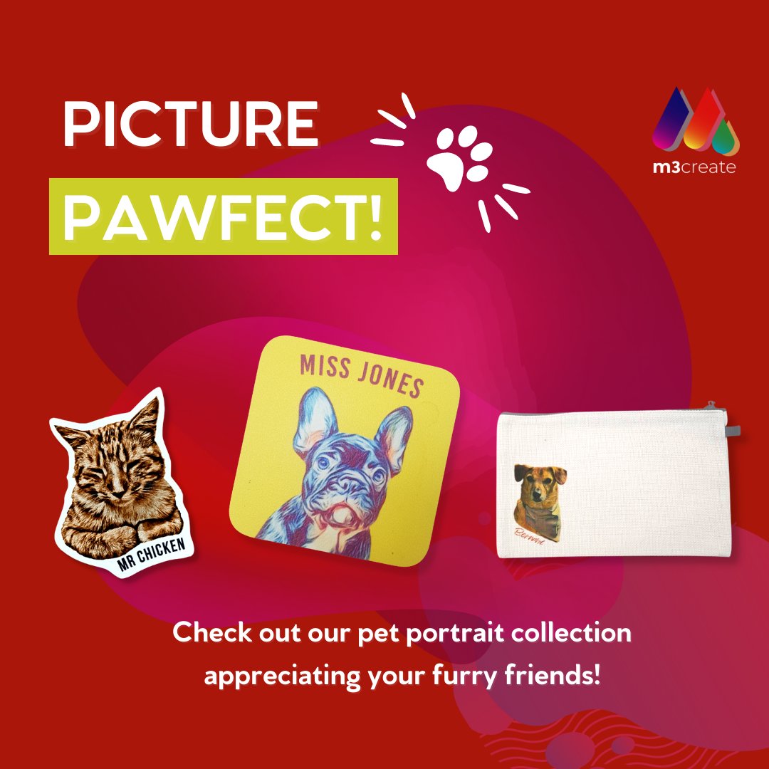 It's national pet month! Show your appreciation to you furry companion with out pet portrait collection! 🐶🐱

Check out the collection! ▶️ m3brandedmerch.co.uk/collections/pe…

#pet #nationalpet #nationalpetmonth #cat #dog #cute #petportait #animal #linkinbio