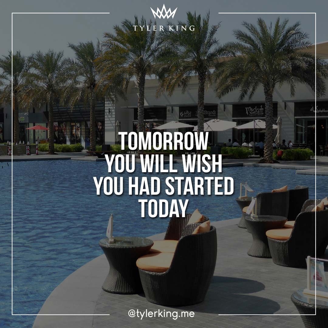 tylerking_me's tweet photo. Do today, not tomorrow.

#tylerking #entrepreneur #motivation #success #inspiration #money #lifestyle #mindset #entrepreneurship #love #business #goals #quote #tyler #king https://t.co/VNDepa5fS0