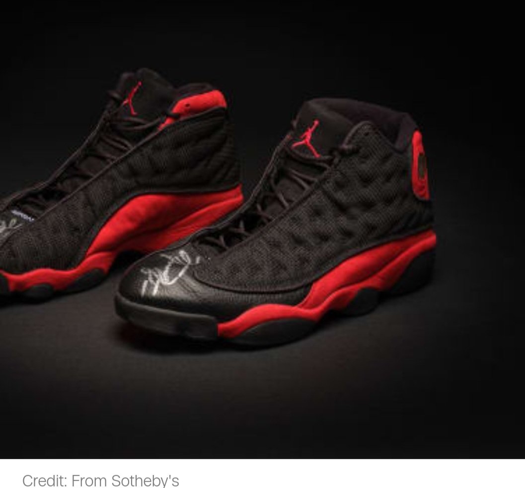 Record breaking: 'Another historic day at #SothebysNewYork! Michael Jordan’s 1998 NBA Finals Game 2 Air Jordan 13s from the famous ‘The Last Dance’ season sold for $2.2 million (Php121.4-B?), setting a new world record for the most valuable sneakers ever sold,' said Sotheby's.