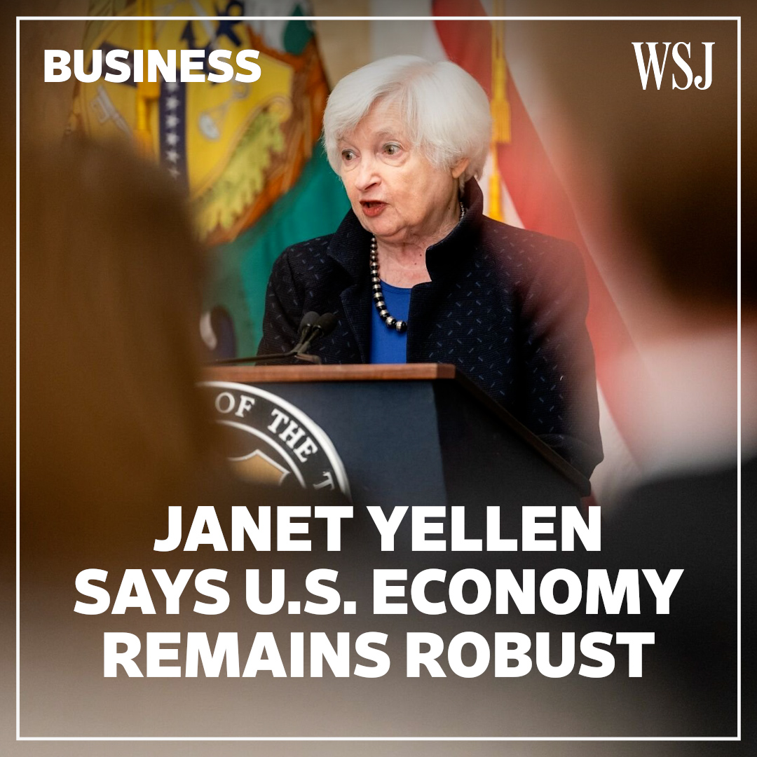 The Wall Street Journal on Twitter: "Treasury Secretary Janet Yellen ...