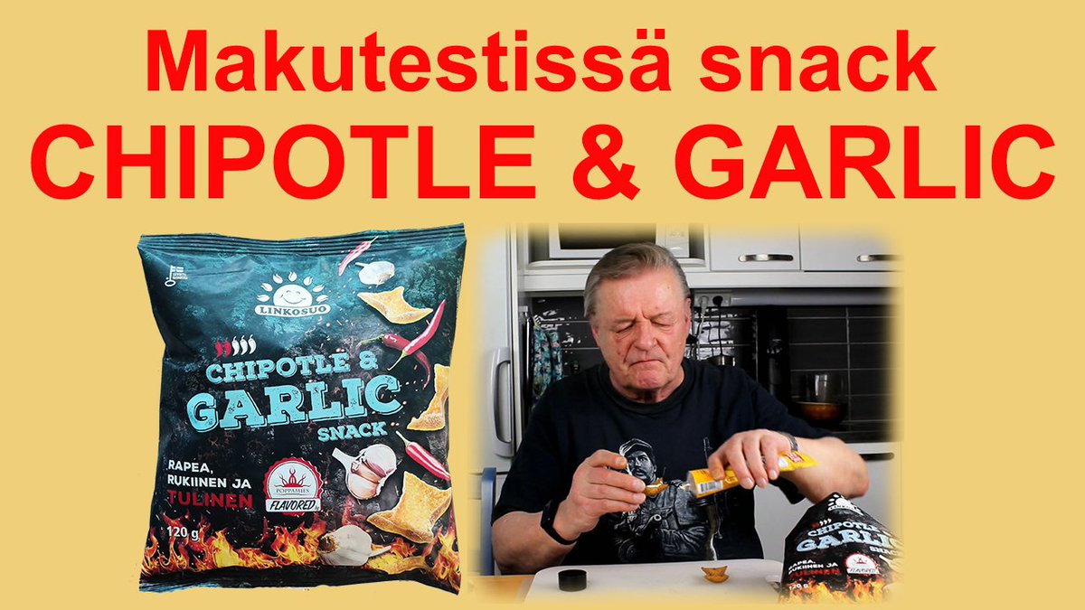 HannuKanerva's tweet photo. Makutestissä CHIPOTLE GARLIC snack
Maistellaanpa Poppamiehen kehittelemää makua Linkosuon ruis snackseihin

https://t.co/1GVlbaBIuy

#makutesti #snack #chipotle #garlic #ruissnack #Linkosuo #Poppamies #YouTube #YouTuber #YouTubers #YouTubePremium #youtubepremium #youtubechannel https://t.co/9FW14RPhJN