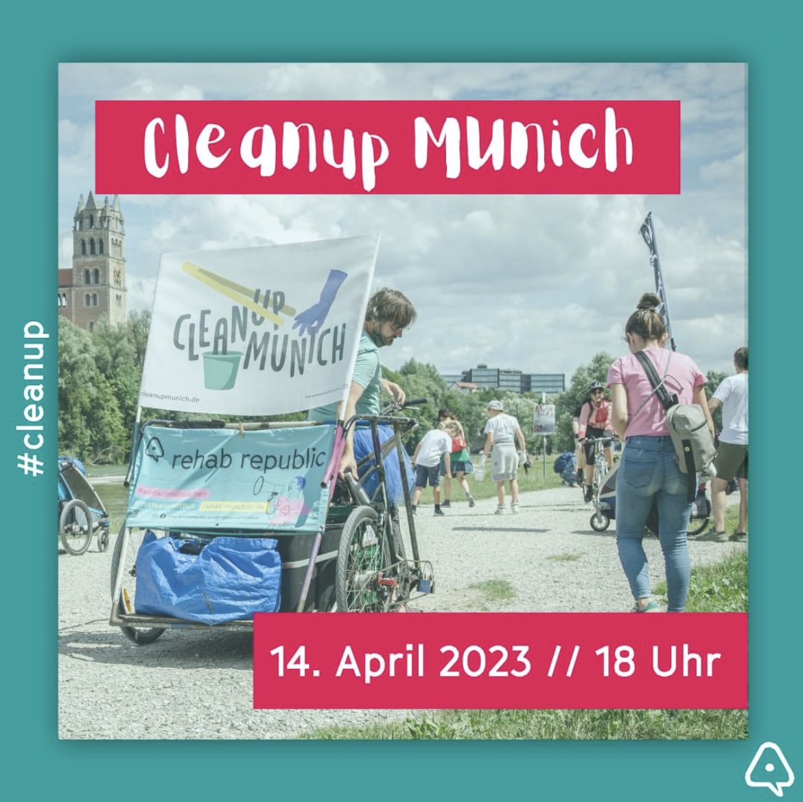 👉🏼 Jetzt gehts ans Müll suchen! Komm' mit und hilf uns München ein bisschen sauberer zu machen.
Wann? Freitag, 14.04. - 18:00
Wo? Goetheplatz vor dem Royal Filmpalast, zwischen Sendlinger Tor und Goetheplatz (Du erkennst uns an der Rikscha und den Tütüs).
Wir freuen uns! ♻️🌱🏡