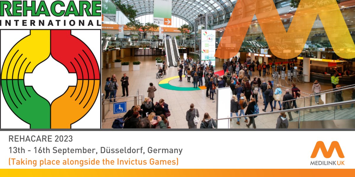 This year’s <a href="/REHACARE/">REHACARE</a> fair for #rehabilitation, #prevention, inclusion &amp; care, runs parallel to the Invictus Games in #Düsseldorf, bringing thousands of extra visitors to the city. To be part of #REHACARE2023 contact: international@medilink.co.uk. Booking deadline 22nd May.