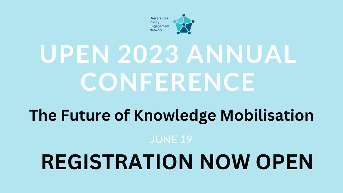 PolicyUpen's tweet photo. Registration for the 2023 UPEN Annual Conference is NOW OPEN! Hosted by the University of Birmingham, we have a jam packed programme full of exciting panels, opportunities to network, and speakers. Register now: https://t.co/EdwxCI7DW8

More details to be announced... https://t.co/HdJ3JyxAm3