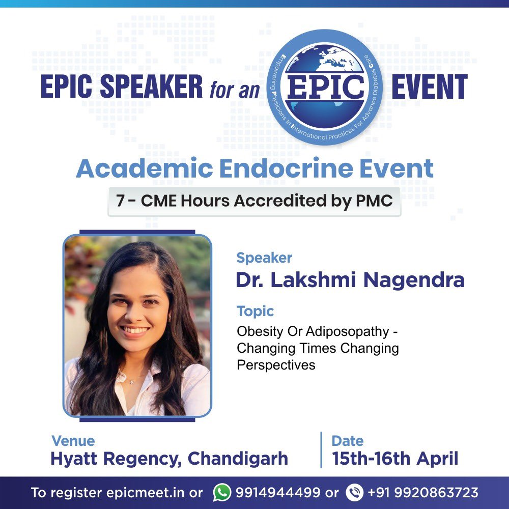 Sweet_dia_fdn's tweet image. We are honoured and privileged to have @idrlakshmi speaker for her invaluable sharing of wisdom and knowledge at #EPIC2023 

@monty_doc @idrlakshmi @soumikgoswami @SanjayKalraDr1 @IndiaESI @Rssdi_official @drtejallathia